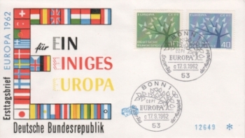 D FDC 0383 / 0384 ● - 1962
